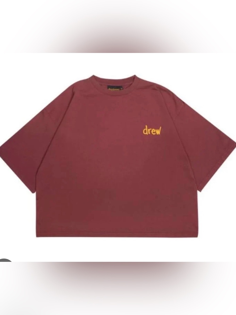 Drew House - Scribble Boxy T-shirt 'Faded Maroon m/l
